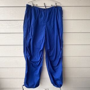 H&M Divided | Parachute Drawstring Trousers | Women’s Size Medium | Blue